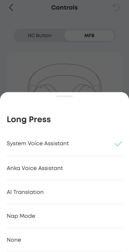 Test Anker Soundcore Space 2 slušalk Anker soundcore aplikacija 3