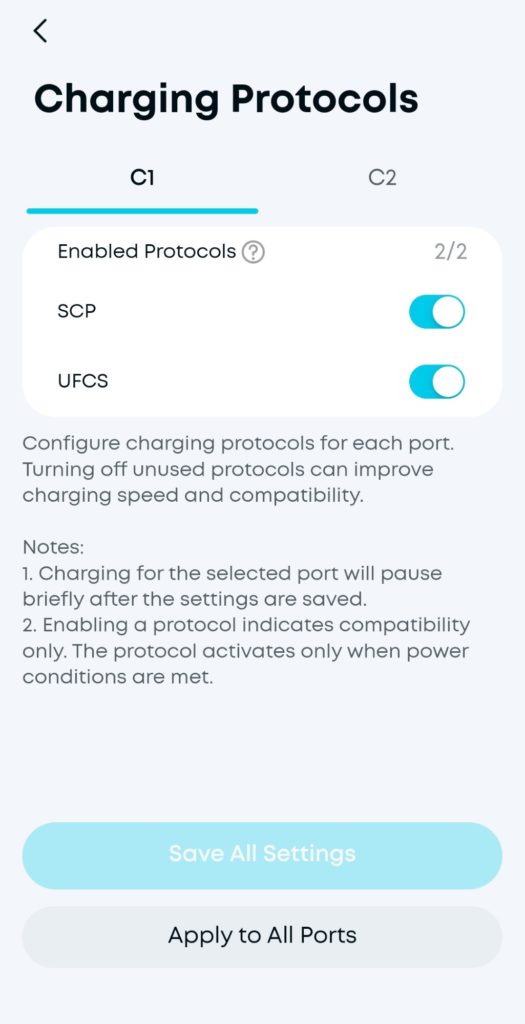 Test prenosne baterije Anker Prime Power Bank 26K 300W Anker Power aplikacija 5