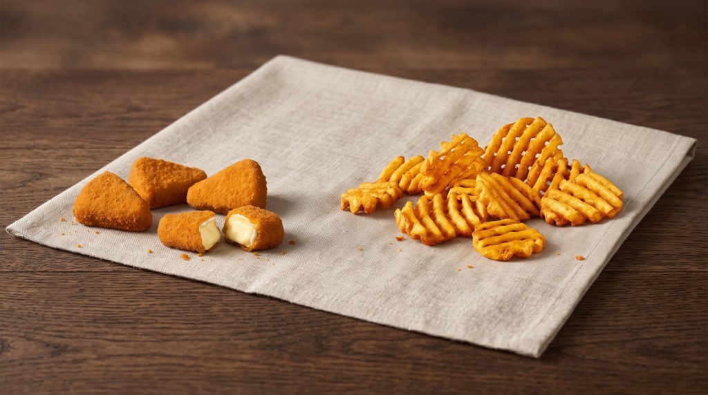 camembert trikotniki in križkraž krompirček v McDonalds Slovenija