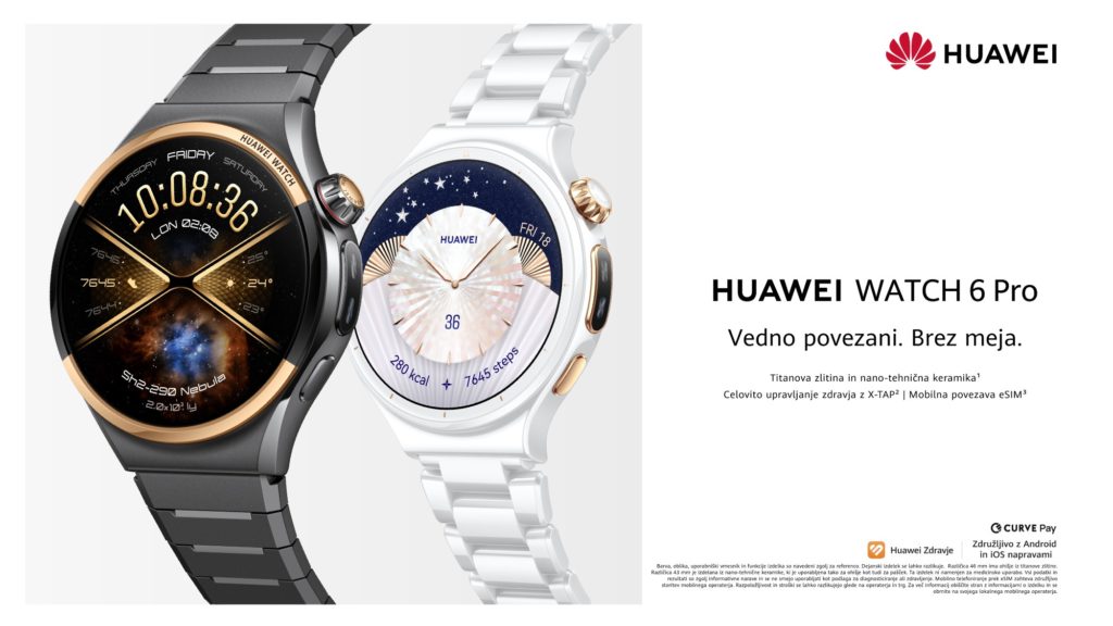 Cena za Huawei Watch 6 v Sloveniji od 469 €, do 15. novembra še 50 € popusta