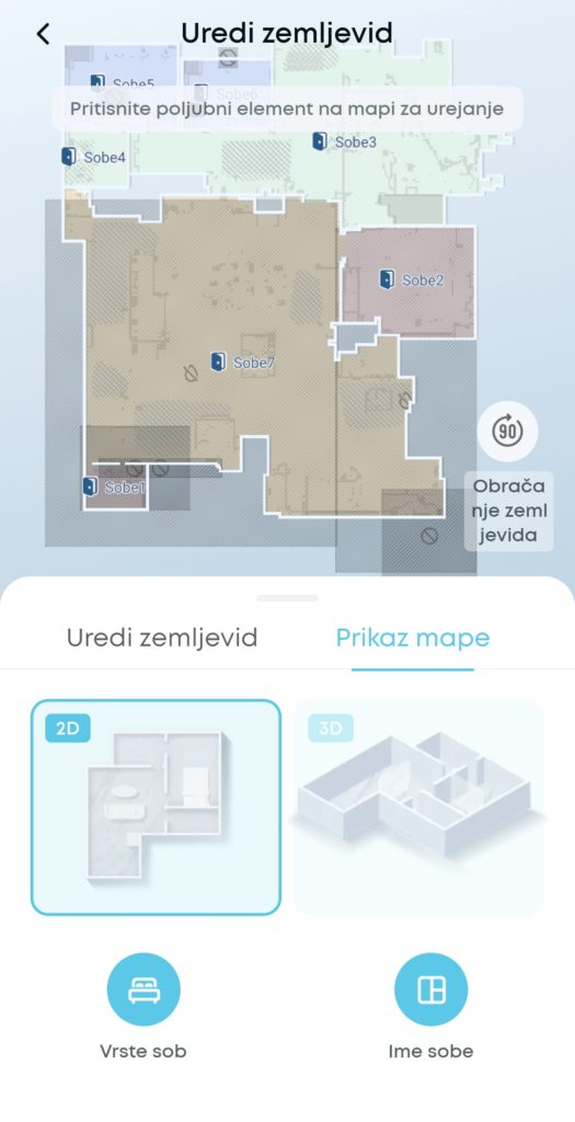 Test Anker eufy Omni C28 Anker eufy zemljevid upravljanje 1