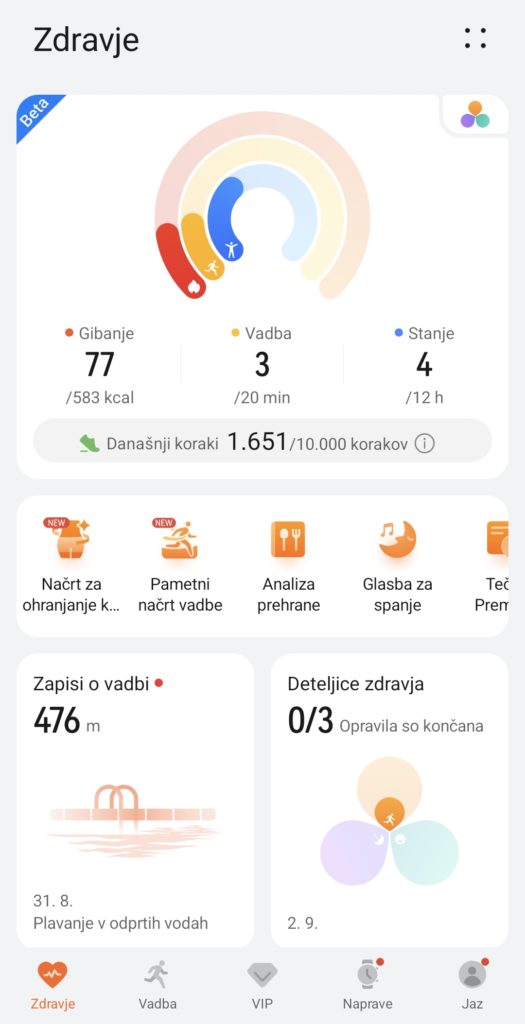 Test Huawei Watch GT 7 Pro ura Huawei Health